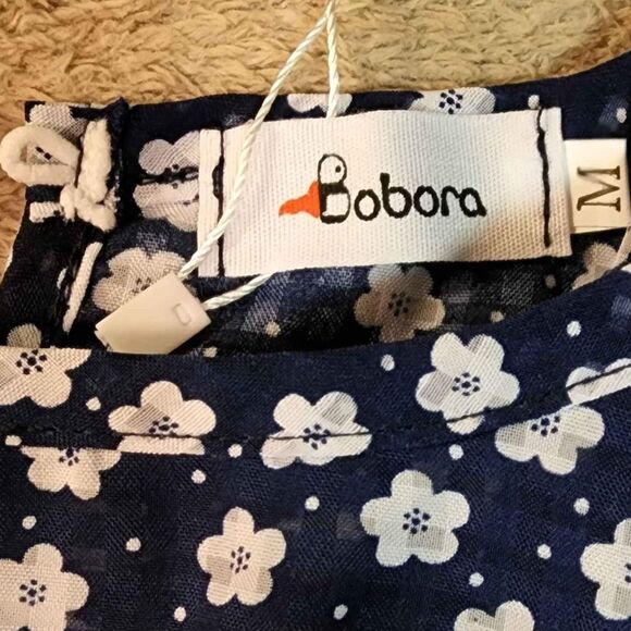 2pc GIRLS SHORT SET BLUE FLORAL TOP & WHITE SHORTS SIZE M Medium 6/6X NEW - Picture 4 of 9